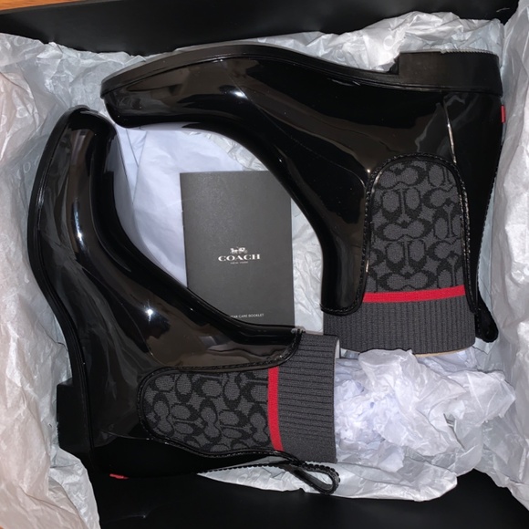 New Coach Rain boots BOX NOT INCLUDED - Picture 5 of 5